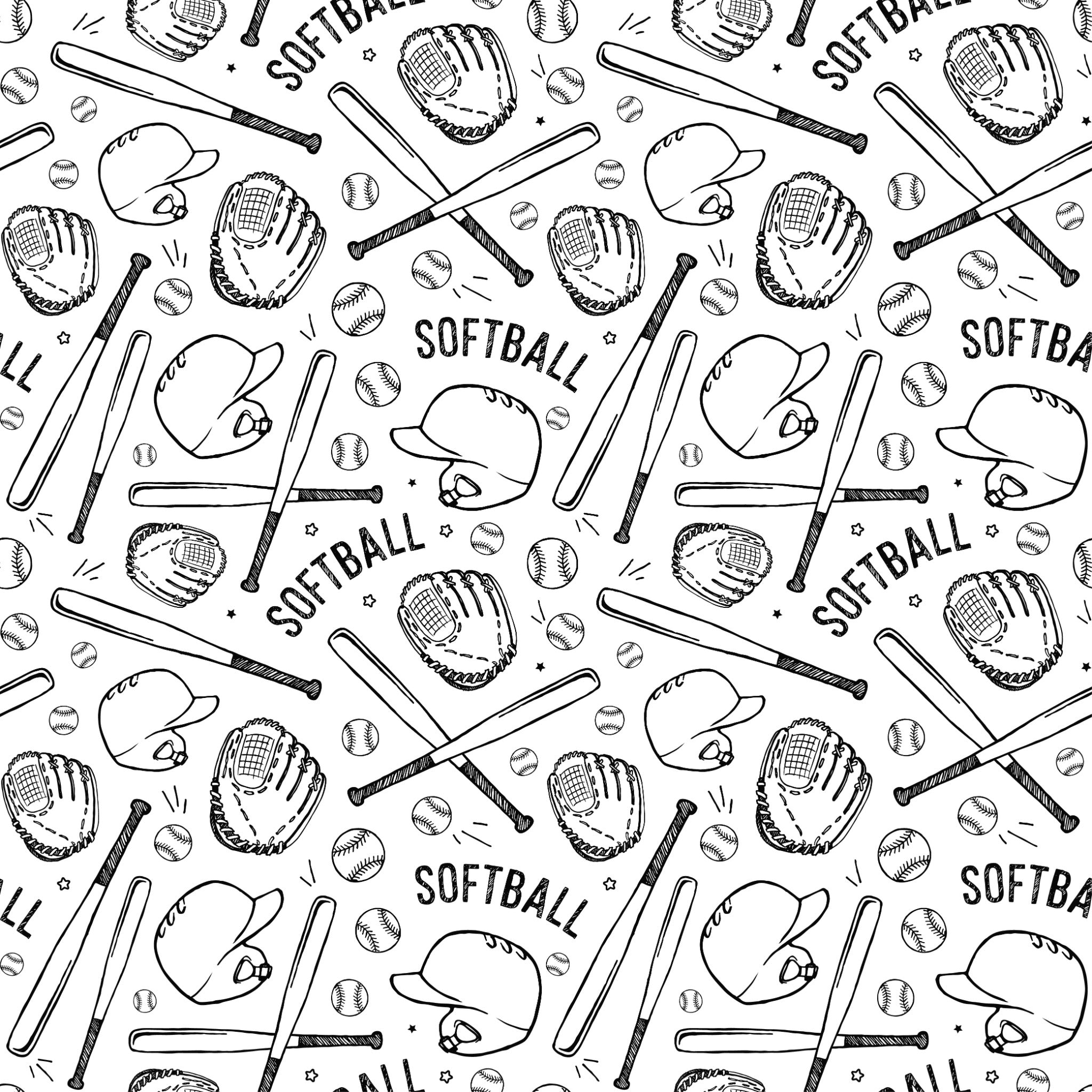 Printed Matte Adhesive Vinyl - SPORTS