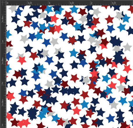 Printed Gloss Adhesive Vinyl - STARS & STRIPES
