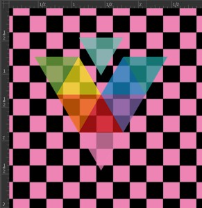CKBD19 Pink & Black Checkerboard Siser HTV Sheet