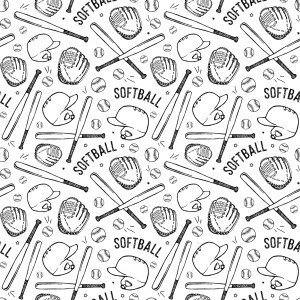 SOFTBA Softball Mix Orajet Gloss Sheet